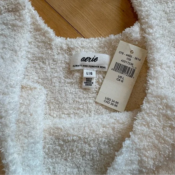 AERIE MARSHMALLOW Cropped Tank Top - Picture 8 of 10